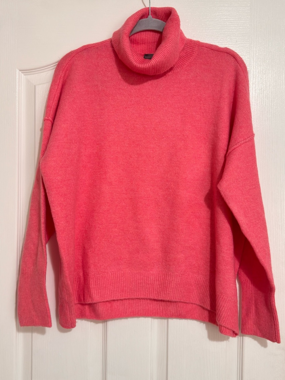 Vince Camuto Coral Pink Turtleneck Sweater